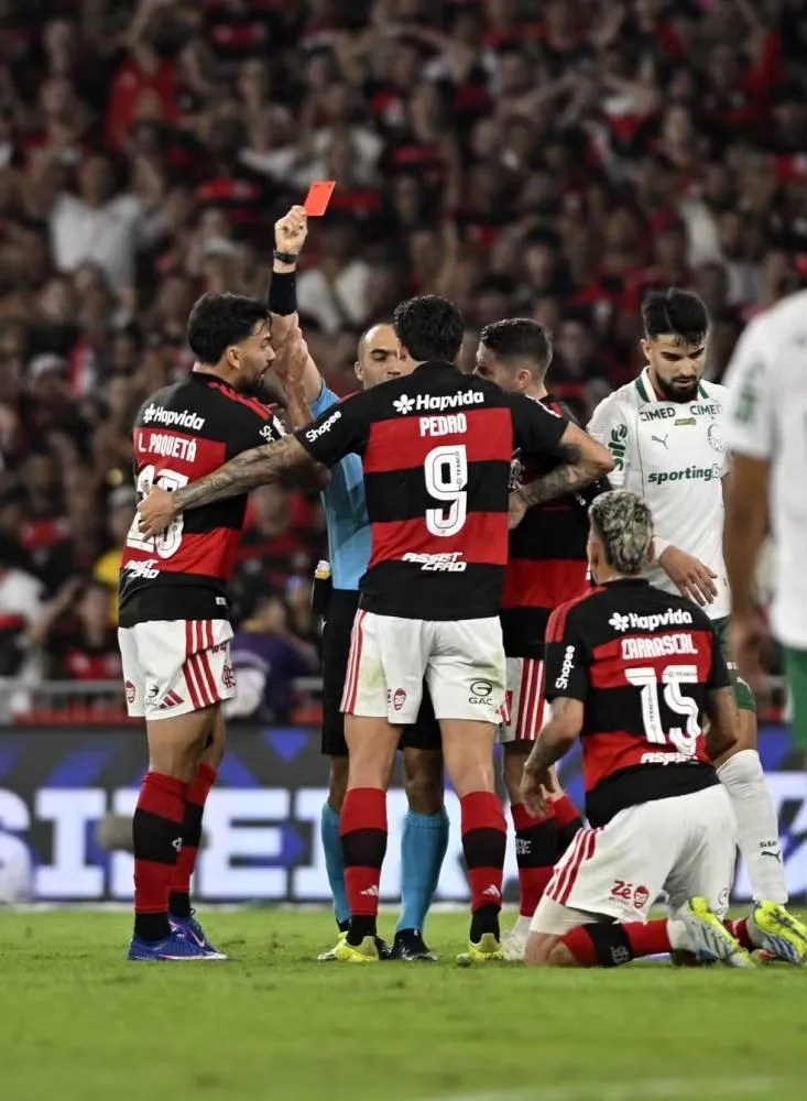 Em cinco meses, Flamengo tem mais expulsões do que todo o ano de 2025